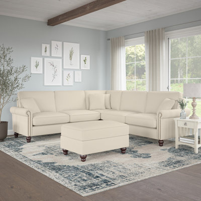 Canapé modulaire de coin avec repose-pieds 99,02 po Fruzsina