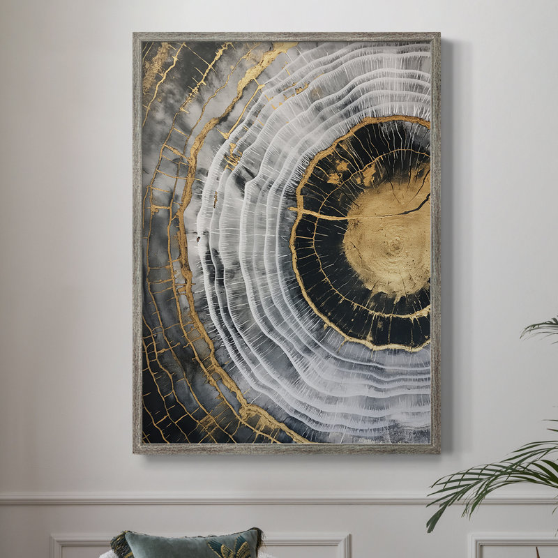 ABSTRACT Series CCXLV III, reproduction encadrée - bois massif, H 15 po x l 12 po