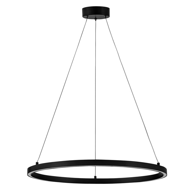 Dimmable LED Other Chandelier, 31.25" H x 25" W x 25" D, Black