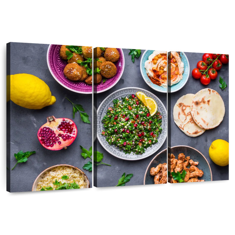 Yarlin Middle Eastern Feast, 48" H x 74" W
