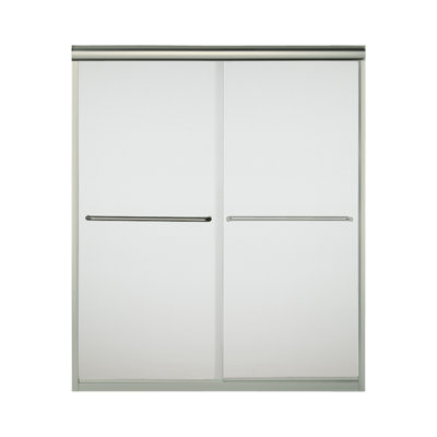Porte de douche sans cadre Finesse 59,62 po x 70,063 po Finesse