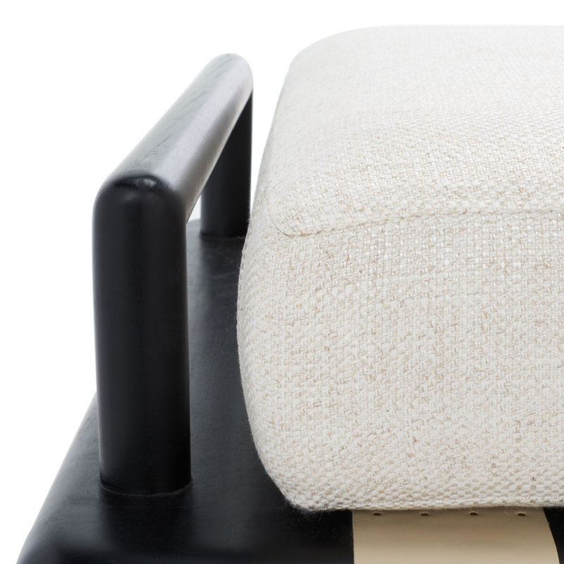 Constantine Upholstered Bench, Black