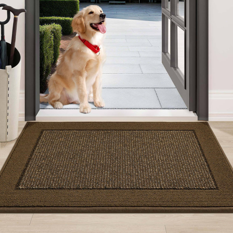 Non-Slip Indoor Doormat, Brown, 61cm W x 91.4cm L