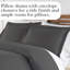 Housse de couette Southshore Basics de Southshore Fine Linens, couleur ardoise, en microfibre doublement brossée 90 g/m², fermeture éclair invisible et attaches aux coins, 2 taies d'oreiller King, King/California King-1947770599-1947736099
