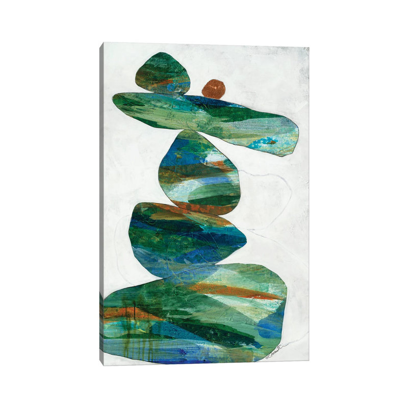 " How They Stack Up II " by Ruth Fromstein, 26" H x 18" W x 1.5" D