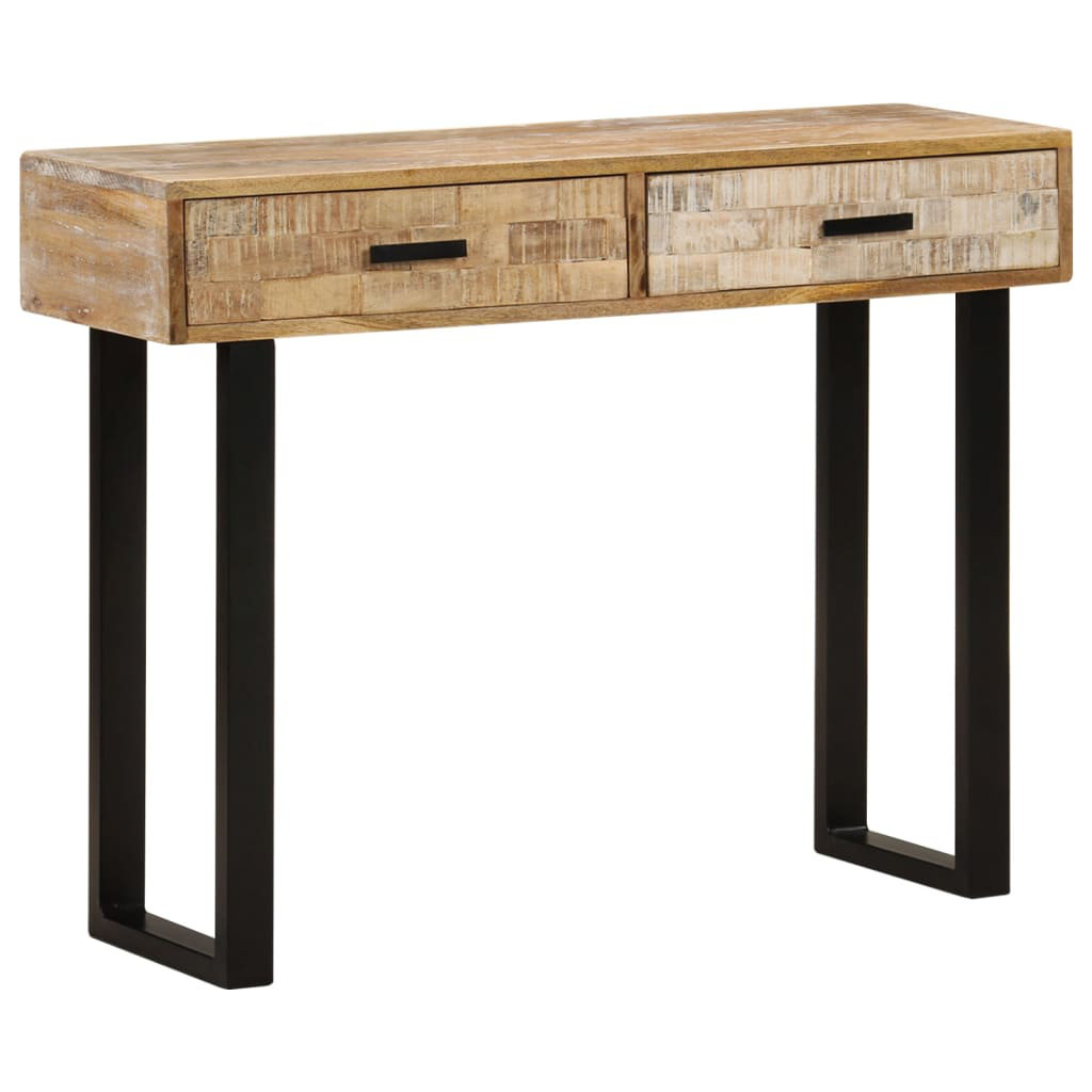 Millwood Pines Desheena 39.4'' Solid Wood Top Console Table | Wayfair