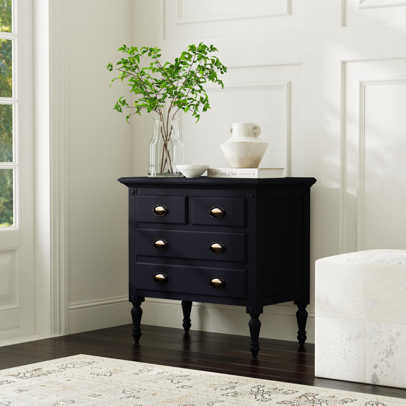 Easterbrook 4 Drawer Chest, Black