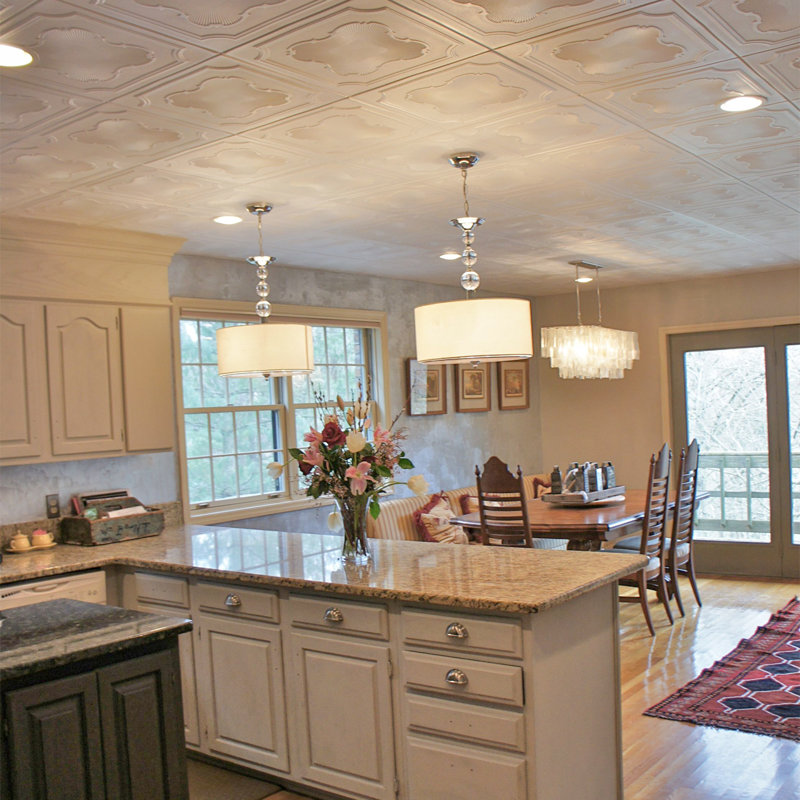Moss Gray Polystyrene Glue-up Ceiling Tile