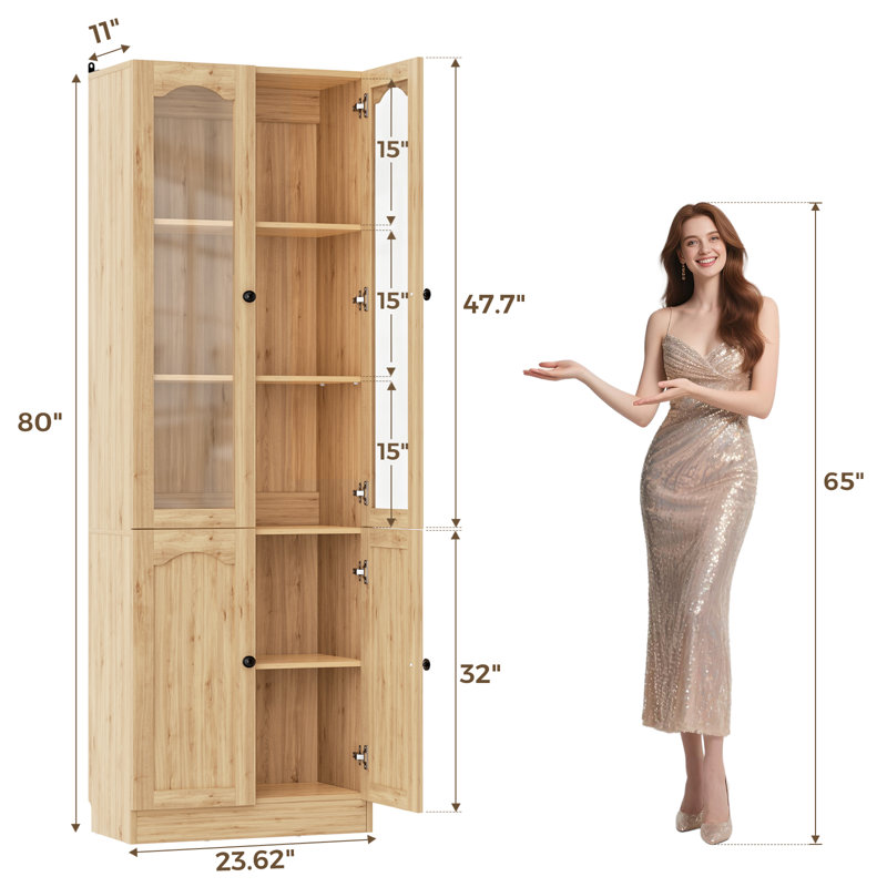 Garde-robe avec porte en verre