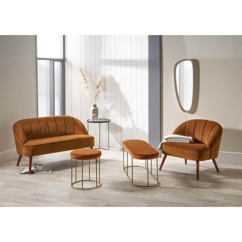 Krieg Iron Bench, Orange