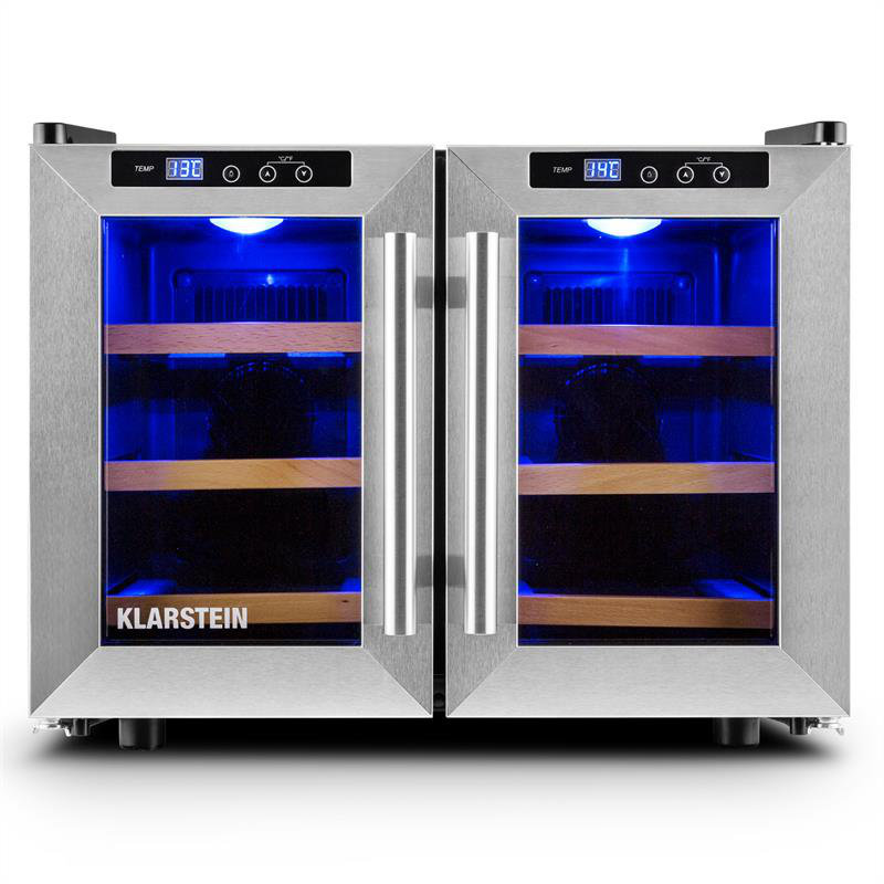 Klarstein Dual Zone 54cm Freestanding 12 Bottle