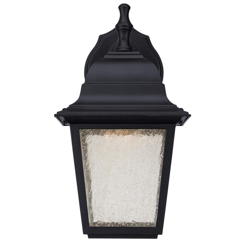 Lanterne murale d'extérieur noire à 1 lumière H 11 po Nelsen