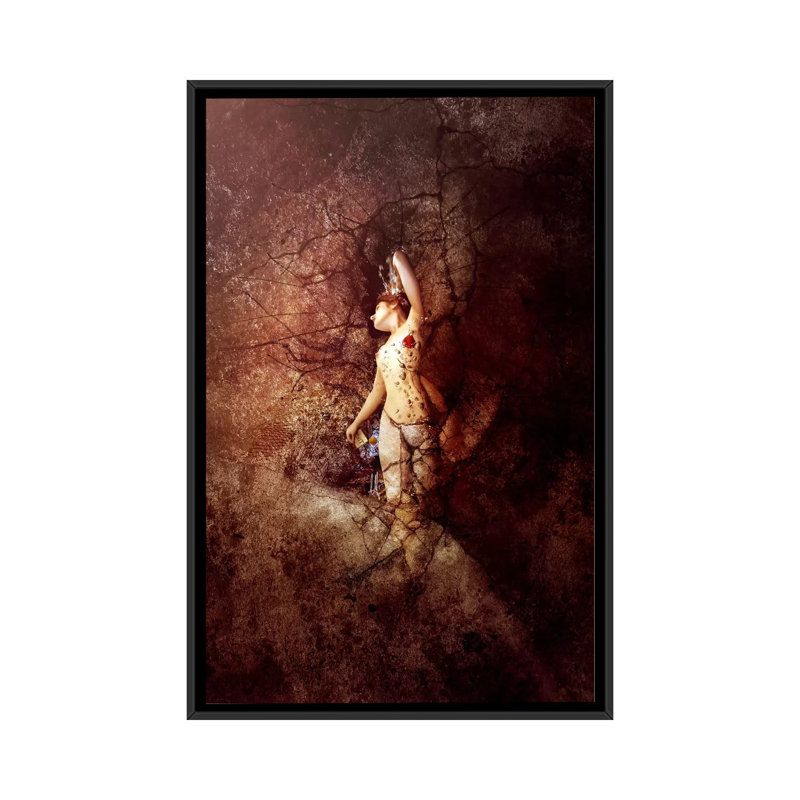 «Exit Mould», impression sur toile, H 26 po x l 18 po x P 1,5 po, Toile avec cadre noir, Pas de tapis