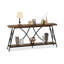 Console rectangulaire en bois massif brun-296619700