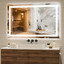 Miroir de salle de bain à DEL avec lumières, miroirs de salle de bain éclairés pour la salle de bain
