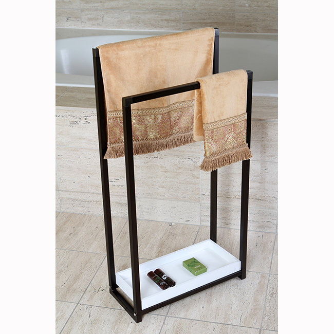 Edenscape 2-Tier Freestanding Towel Rack, Oil Rubbed Bronze