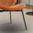 Mid-century Modern Chair Single Side Chair Tripod, Fabic Lounge Chair In Walnut Finish Comfortable Backrest,(set Of 2)-1451666260