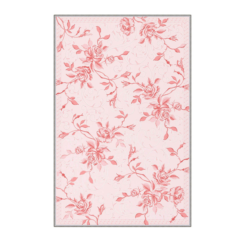 Stylish Hall Carpet 2.6 x 4.9 Feet, 1% Polyester with 8 mm Pile Height | Antibacterial, Non-Slip PVC Felt Dot Underside | Machine Washable, 3D Digital Printing | Perfect for Home Entryways & Living Spaces