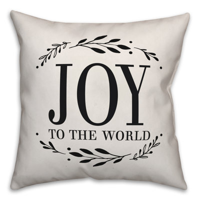  Coussin Joy to the World