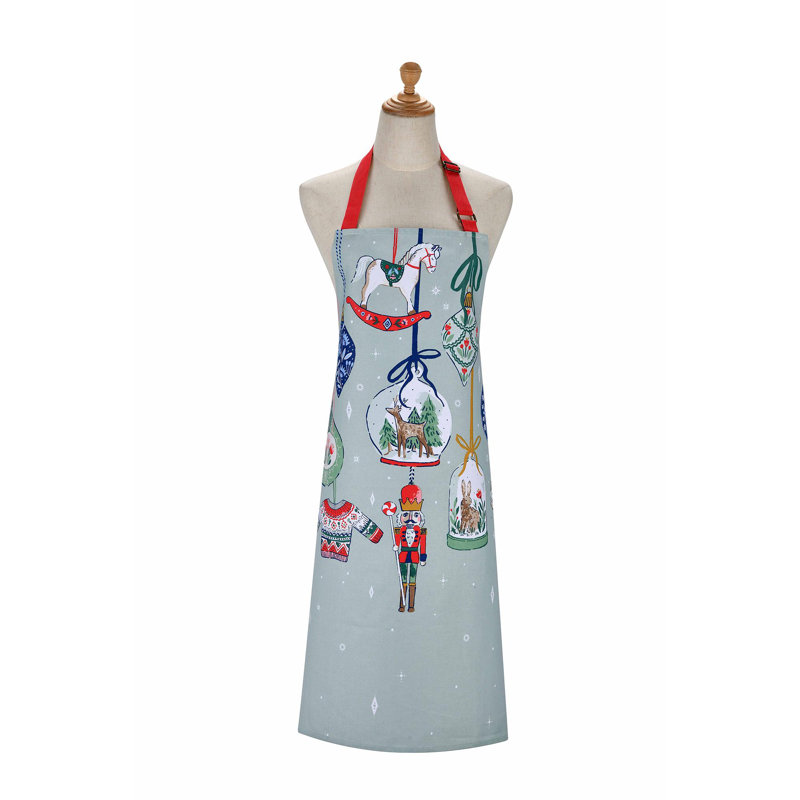 Christmas No Pattern Cotton Bib Apron