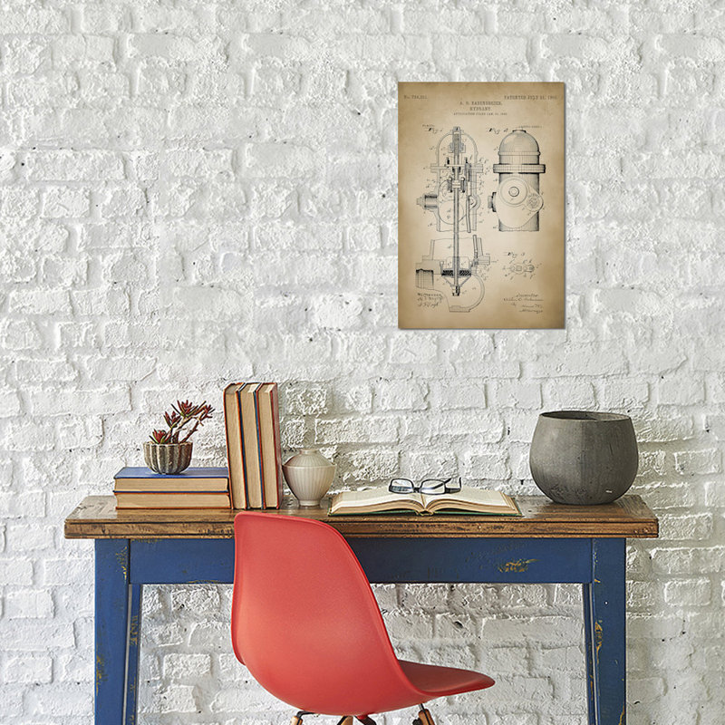 «Firefight V», impression sur toile, H 26 po x l 18 po x P 1,5 po, Pas de tapis, Toile tendue