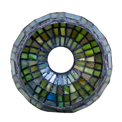 6" Wide Jeweled Basket Shade