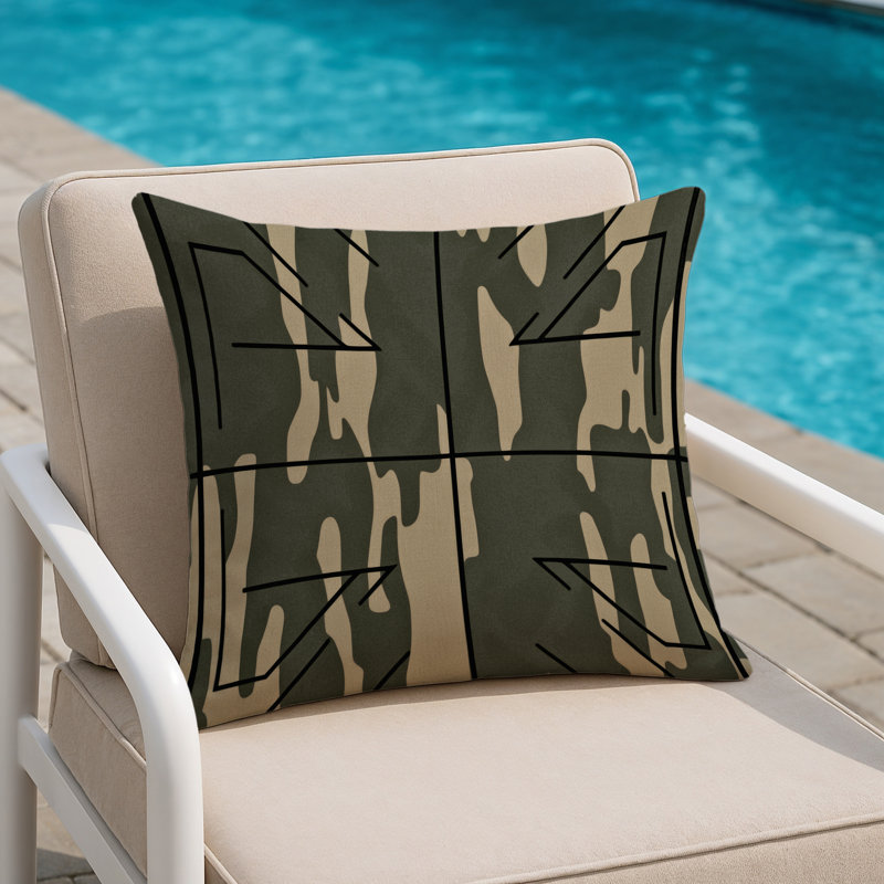Spire Angles Indoor And Outdoor Pillow, Square 20"