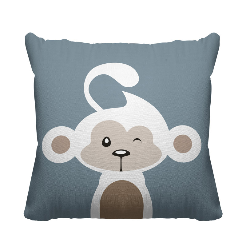 Coussin intérieur Ollie, 19 po x 19 po, Gris, Carré