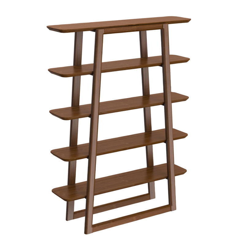 Bibliothèque en bois H 61,8 "x l 46,5" Lacey, Noyer noir