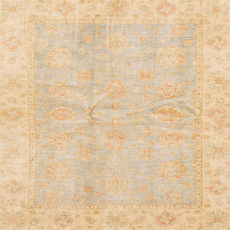 Tapis abstrait moderne 3510, Carré 5 pi
