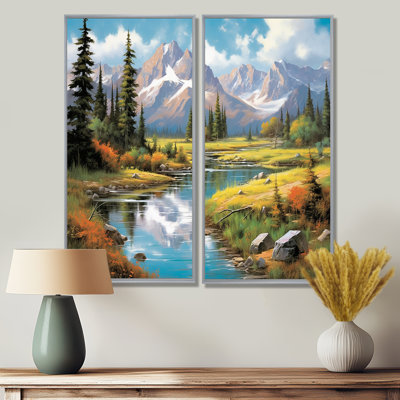 Colorado Mountain Senerity I - art mural vert