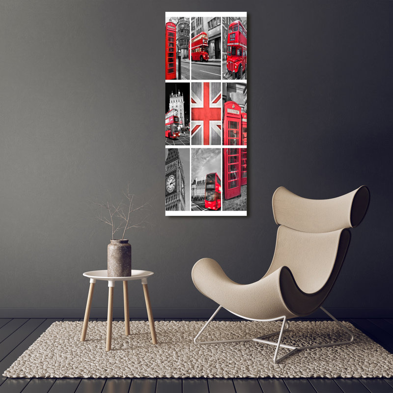 Collage London - Wrapped Canvas Print