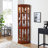 Corner Curio Cabinet With 5 Shelves Anding System(E26 Bulb Not Included)-456014824