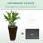 Outsunny Set Of 3 Tall Planters, 28.75", 24.5", 20.5", Mgo Indoor Outdoor Planters With Drainage Holes, Stackable Flower Pots For Garden, Patio, Balcony, Front Door, Gray-708989284-708989286