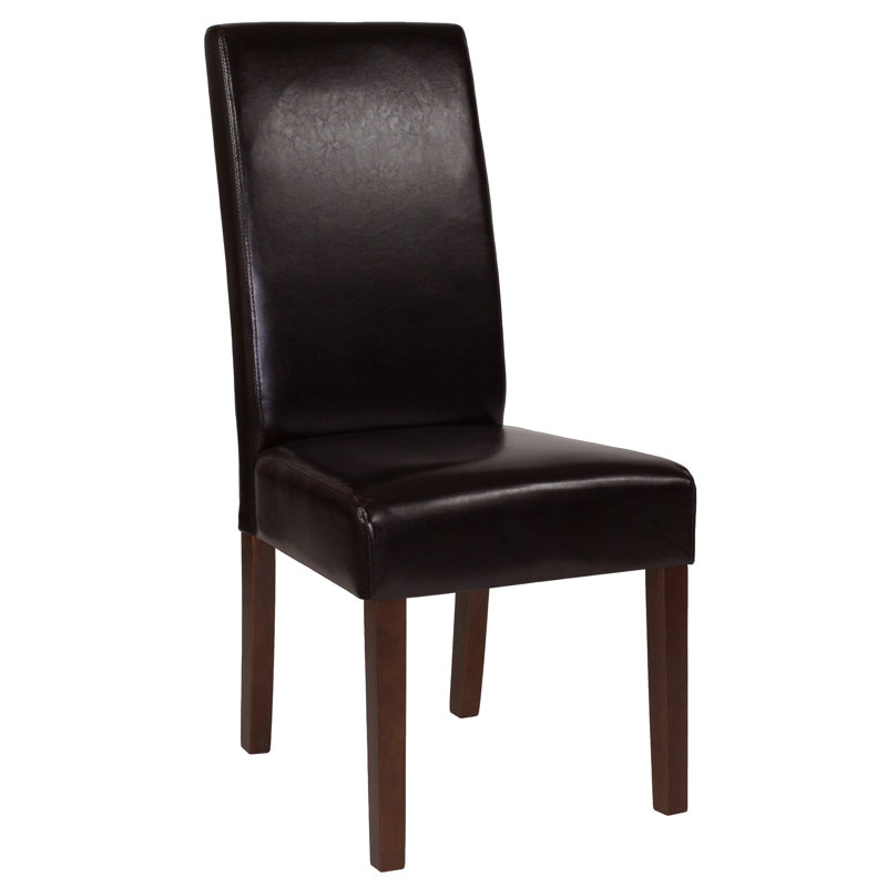 Chaise Parsons rembourrée Arruda, Brun, 1