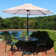 Haney 9' Octagon Market Umbrella with Push-Button Tilt