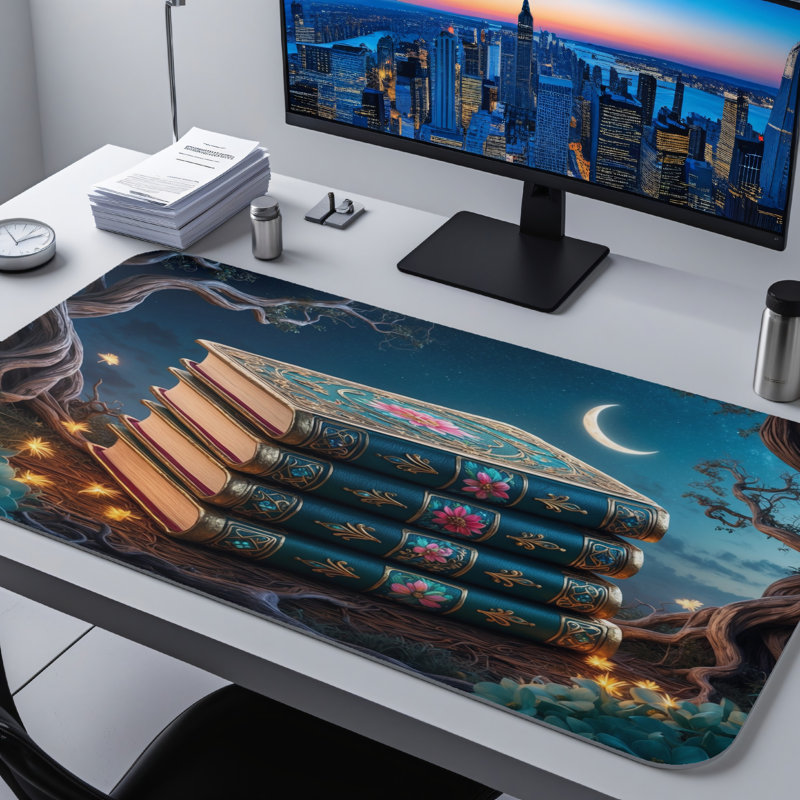 Polyester Desk Pad, 31.5x15.5