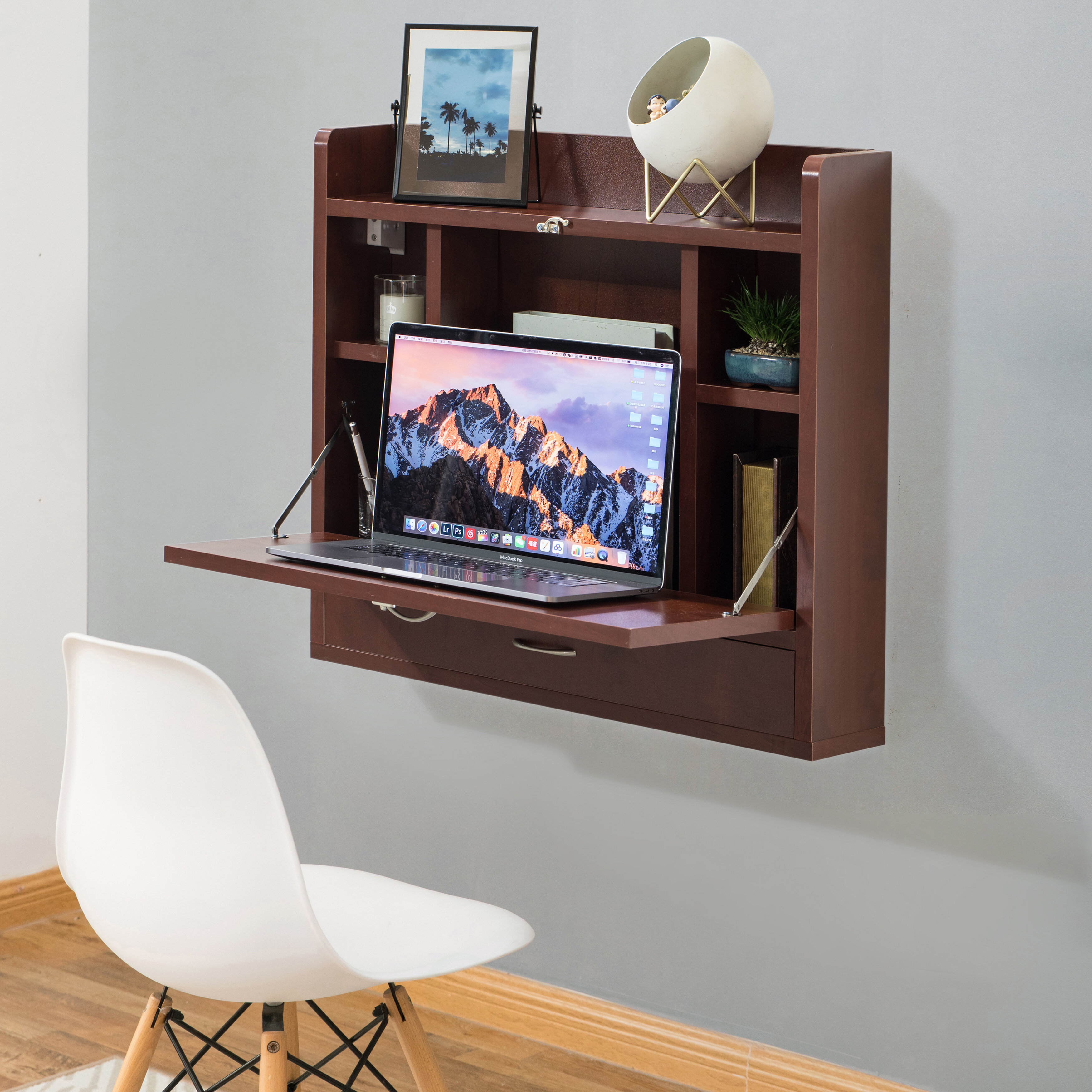 Ebern Designs Kamry Floating Desk & Reviews | Wayfair