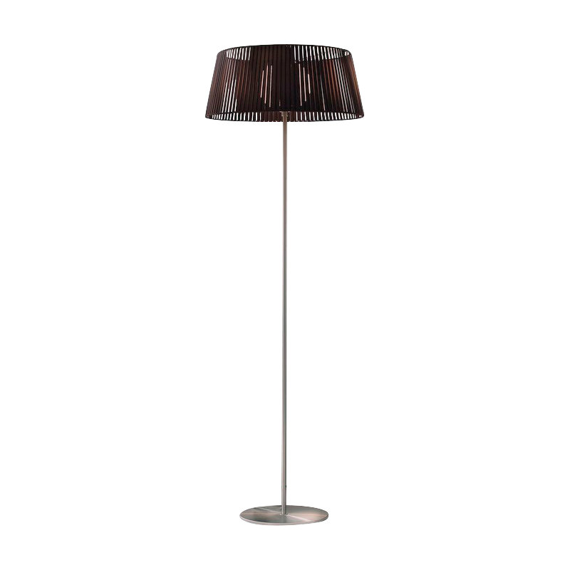 Ribbon Floor Lamp, Matte Black, Mocha