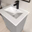 Meuble-lavabo simple 20 po avec comptoir en céramique-88758396