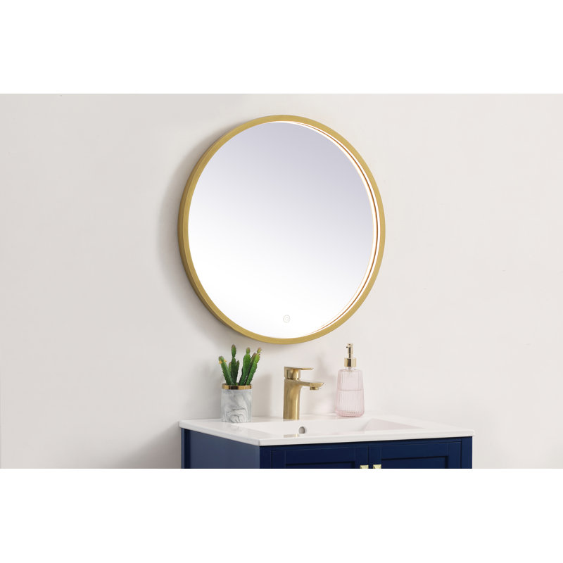 Miroir de salle de bain Pickard, Laiton, 24" X 24"