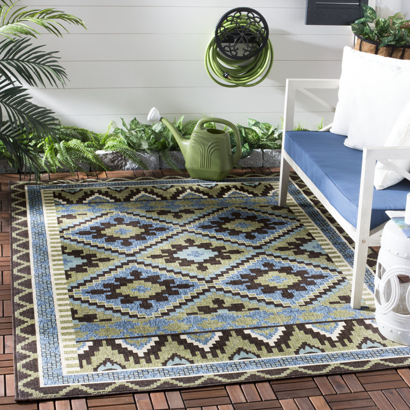 Northpoint Performance Southwestern Indoor/Outdoor Area Rug, Rectangle 9' x 12'