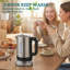 HOMCOM Electric Kettle 1.7L Fast Boil 3kW Water Kettle with Strix Thermost-124606929