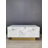 Huitt Solid Faux Marble Coffee Table – White Block Design with Printed Glass Design, 50" Modern Living Room Table-1564389001-1564389000