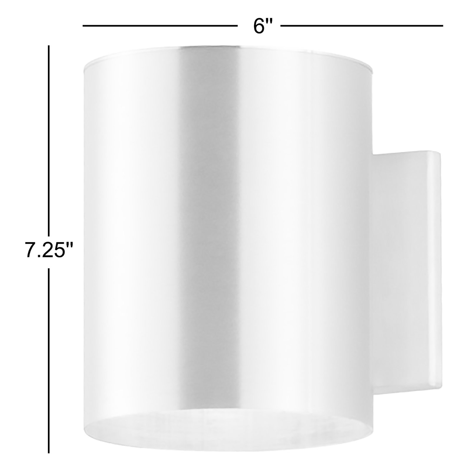 Barbara Outdoor Armed Sconce, Brushed Aluminum