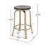 Ensemble de 2 tabourets de comptoir-1818226376