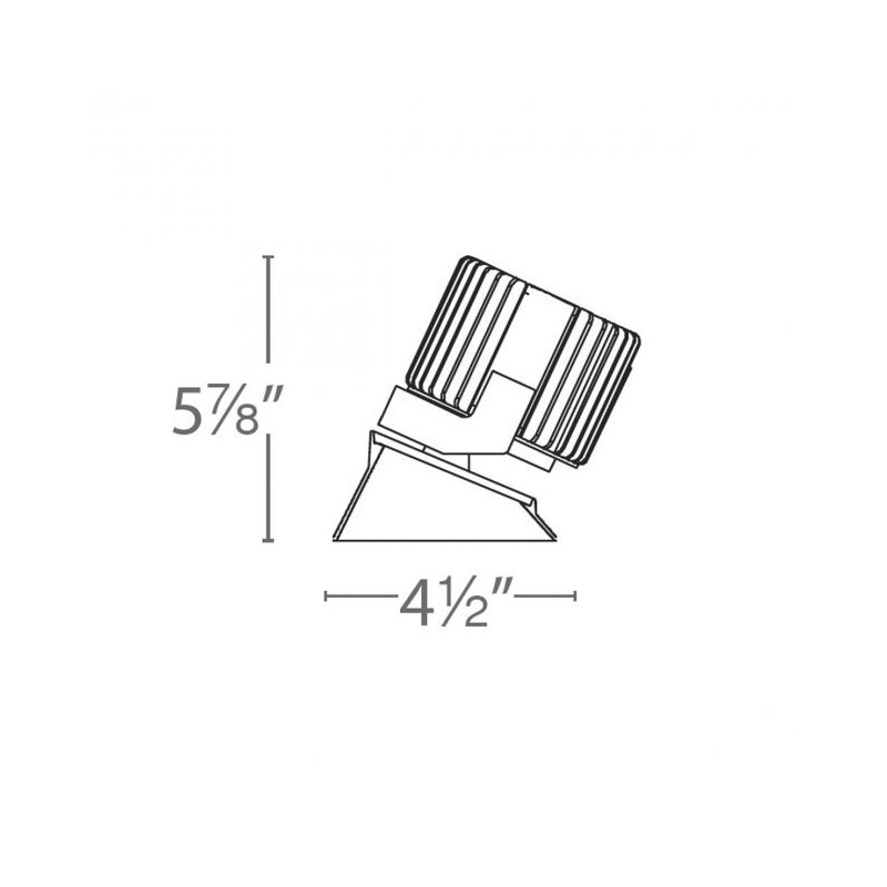 Ensemble d’éclairage encastré à del 5,75" remodel Volta, Blanc