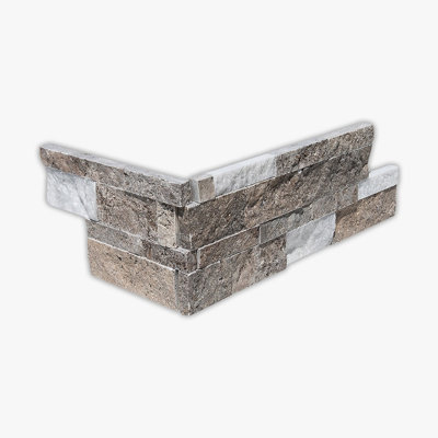 Coin pour panneau de marbre en marbre tridimensionnel à carreaux entrecroisés 6x24