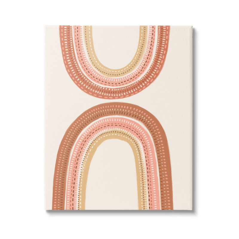 Rainbow Reflection Earth Palette Crochet, Toile tendue, H 36 po x l 48 po