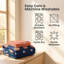 Ensemble de 9 couvre-lits et rideaux en microfibre 9 pièces avec 2 taies décoratives et 6 œillets filtrant la lumière-126605454